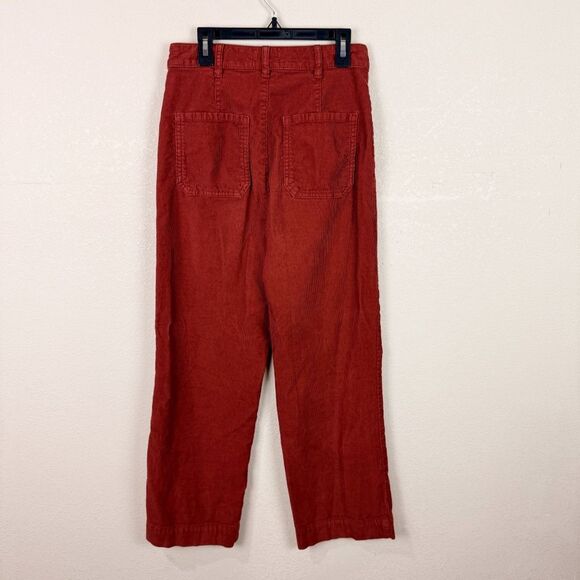 Marine Layer Corduroy Wide Leg Crop Pants Button Fly Fall Brown Size 4 - Picture 5 of 6